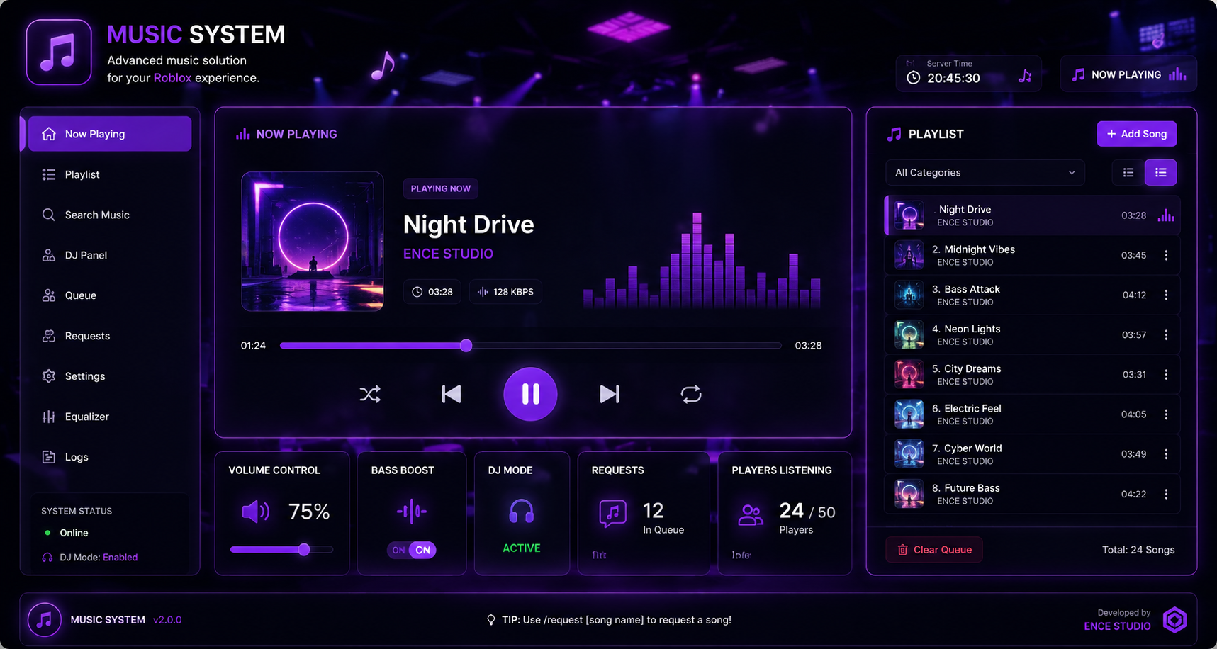 Music System preview